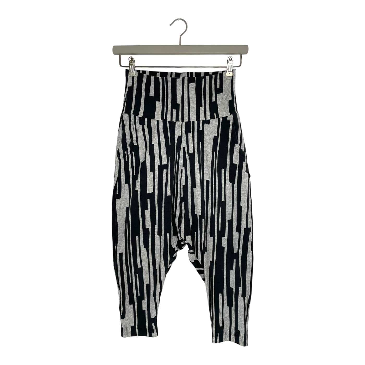 Ommellinen cropped harem pants, abstract stripes | woman XS