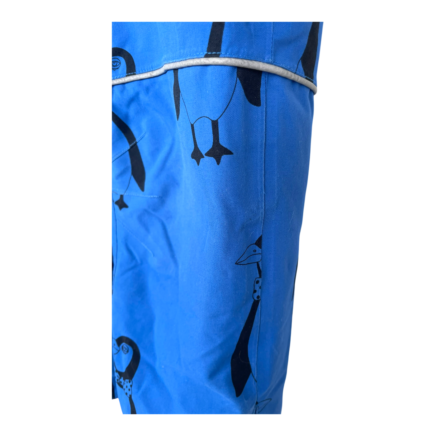 Mini Rodini alaska penguin winter overall, blue | 110cm