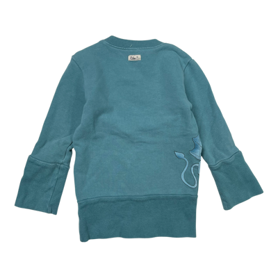 Blaa sweatshirt, dragon | 74/80cm