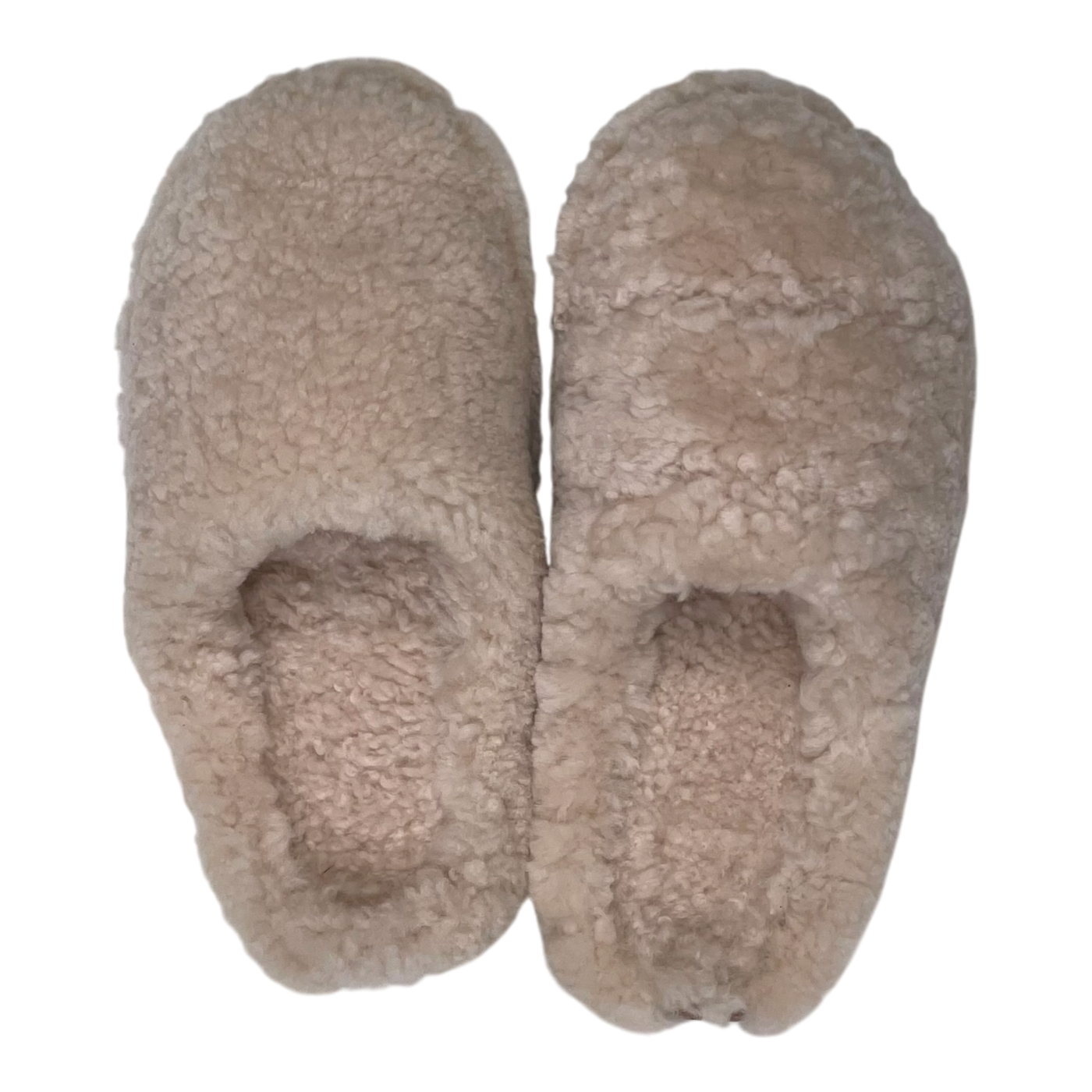 VIBAe Roma shearling slippers, natural white | 37