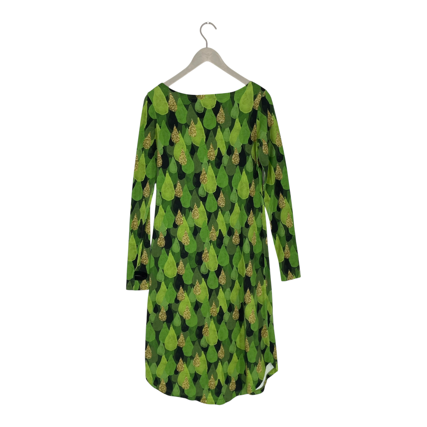 Ommellinen kamoon dress, green drops | woman XS