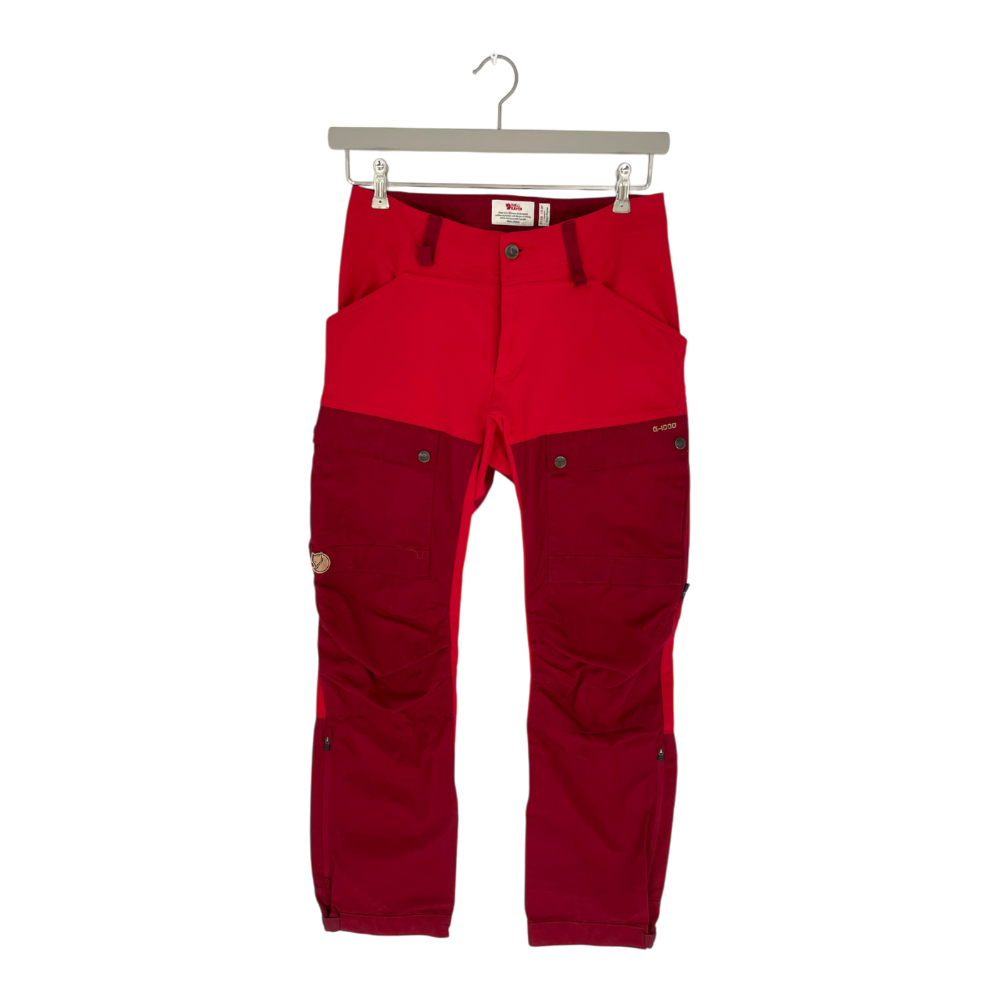 Fjällräven keb g1000 regular fit trousers, red | woman 38