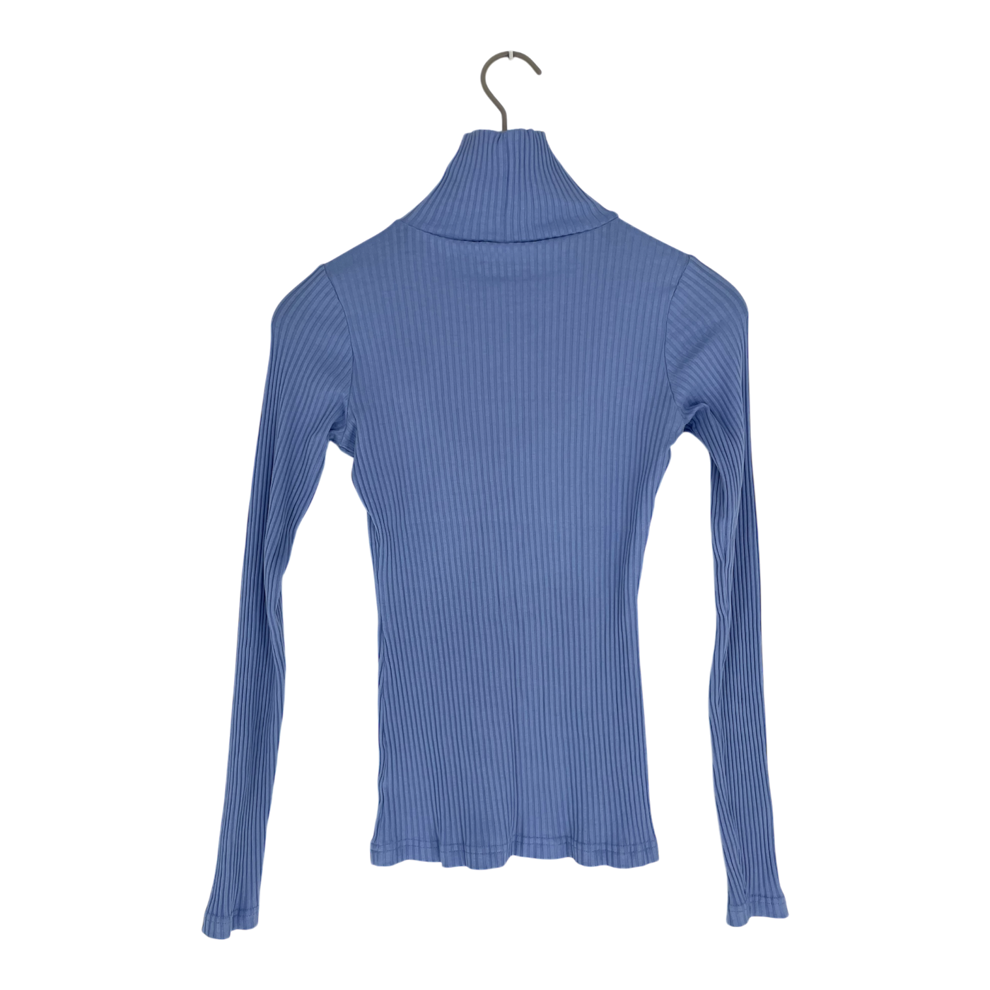 Riva Clothing turtle neck rib knit, light blue | woman XS