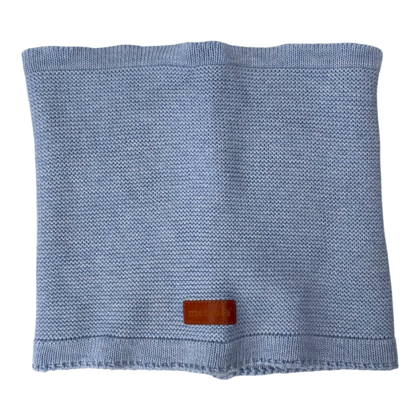 Metsola knit tube scarf, light blue | onesize