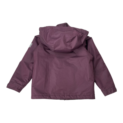 Makia winter jacket, wine | 110/116cm