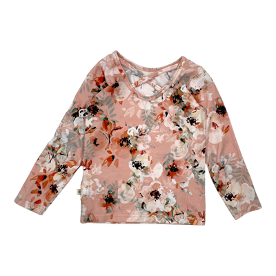 Kaiko cross shirt, peach blush | 110/116cm