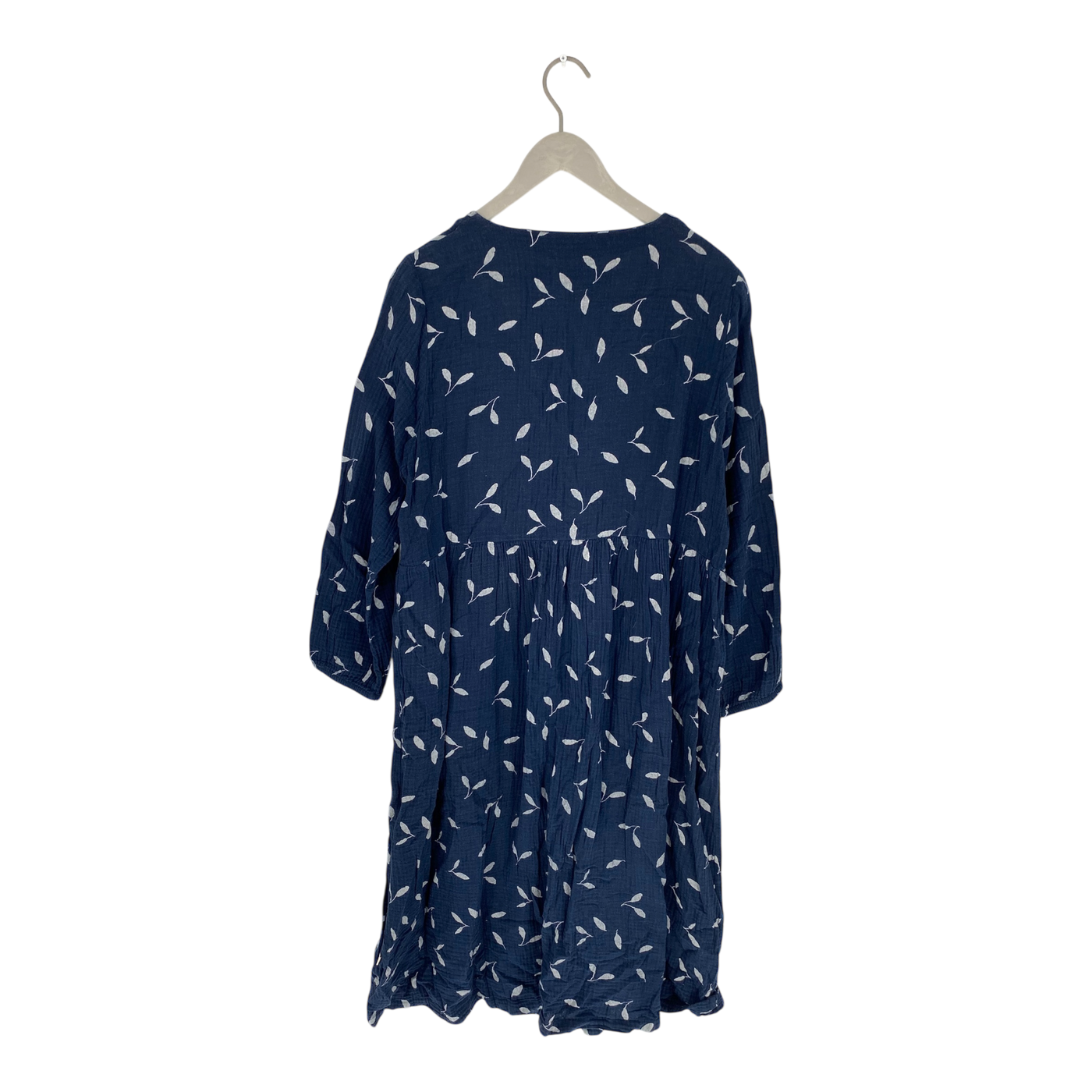 Kaiko muslin button dress, indigo wind | woman L