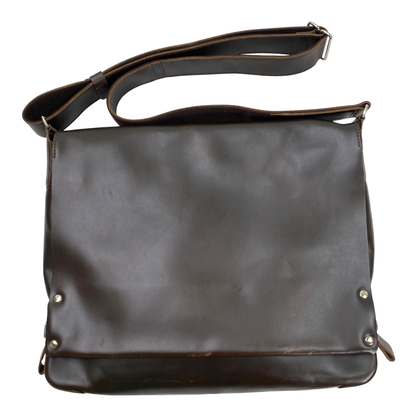 Harold's Bags leather messenger bag large, brown