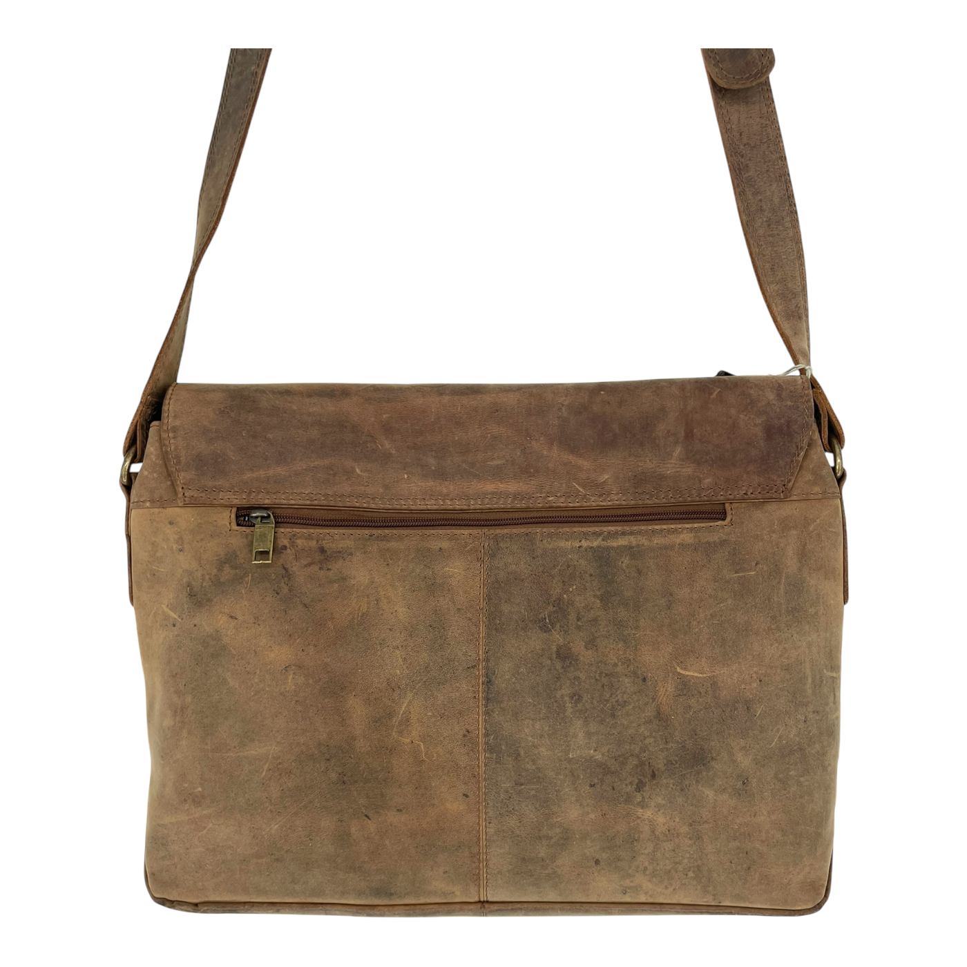 Harold's Bags leather business bag, natural brown