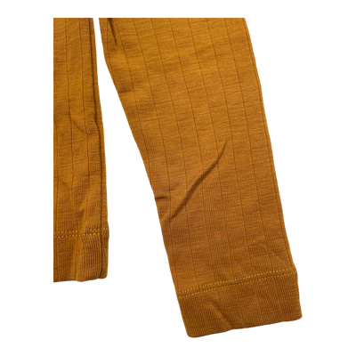 Mainio merino wool shirt, golden yellow | 122/128cm