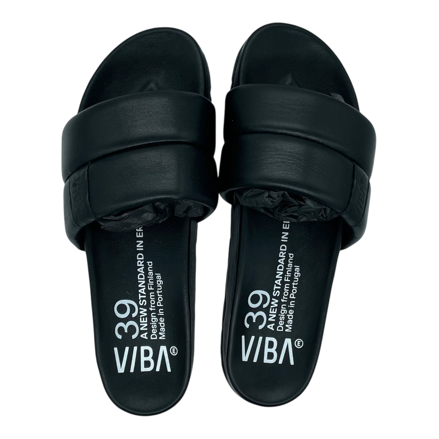VIBAe Porto leather sandals, preto black | 39