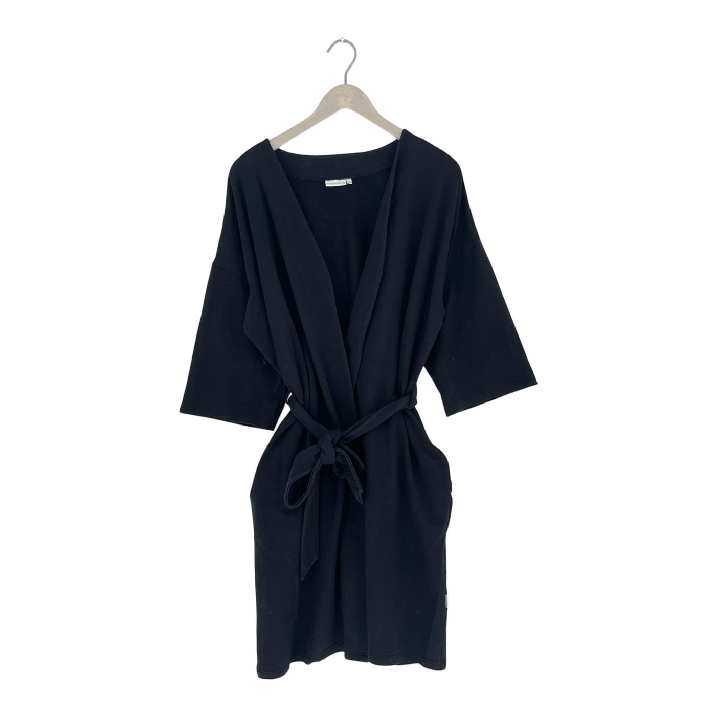 Riva Clothing wrap sweat dress, black | woman L/XL