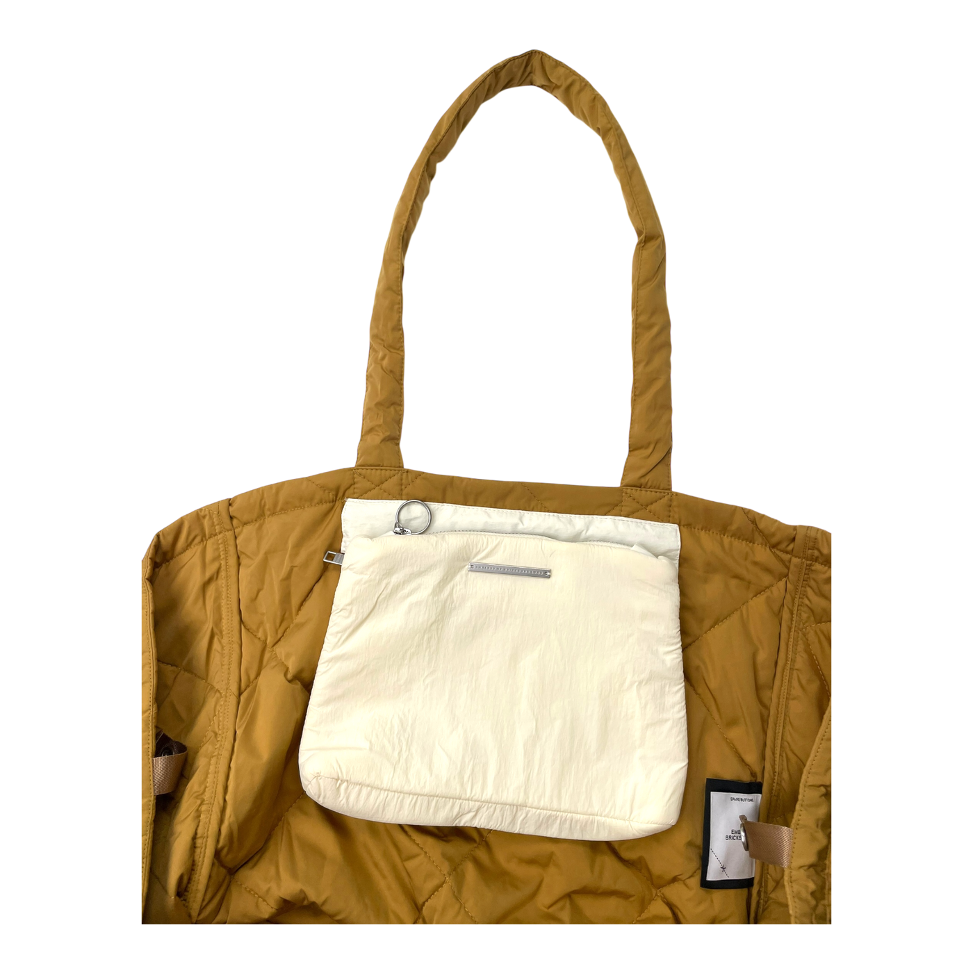 Embassy of Bricks and Logs albi quilted bag, mustard yellow