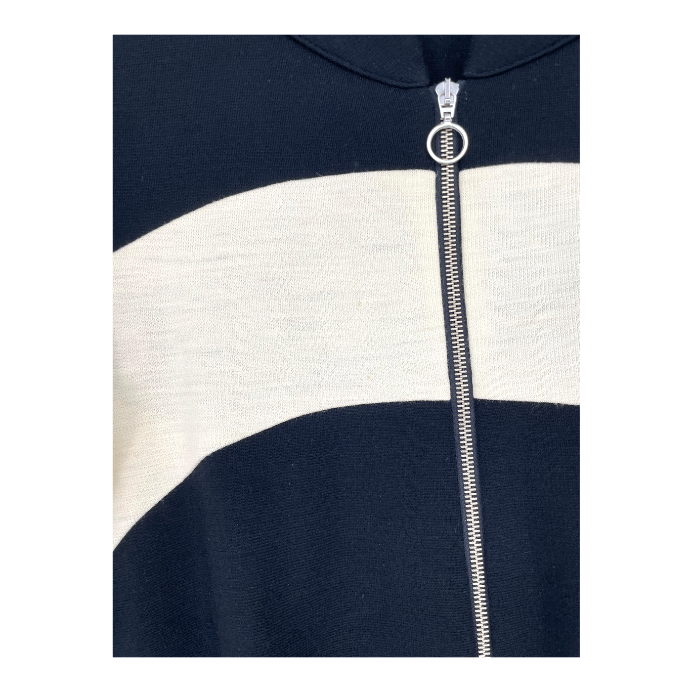 Marimekko ritva falla wool dress, black and cream | woman L