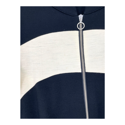 Marimekko ritva falla wool dress, black and cream | woman L