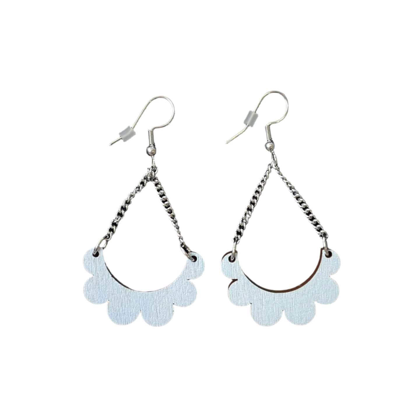 Maanantaimalli kaarella mini earrings, baby blue