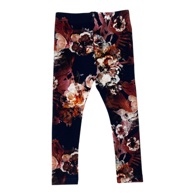Kaiko leggings, cobalt rose | 86/92cm