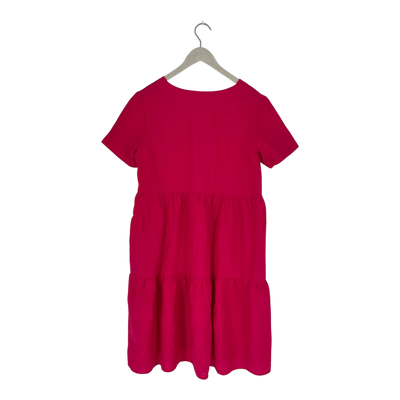 Nakoa linen layered dress, magenta | woman M