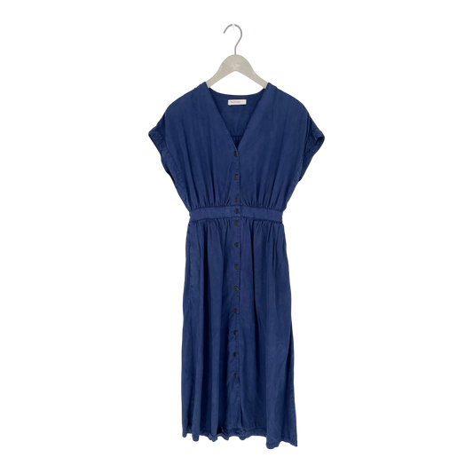 Twothirds button dress, royal blue | woman S