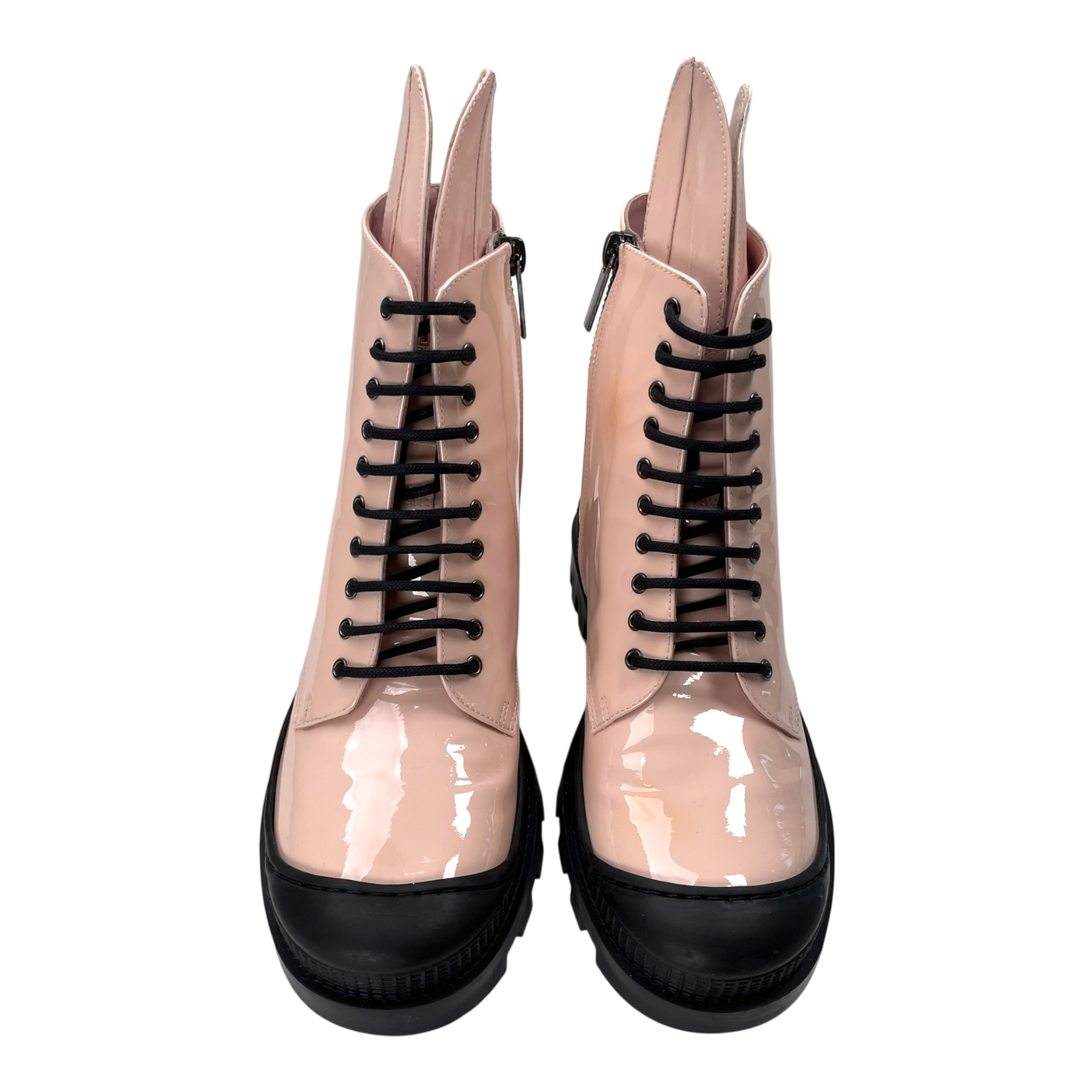 Minna Parikka combat boots, pink patent | 38
