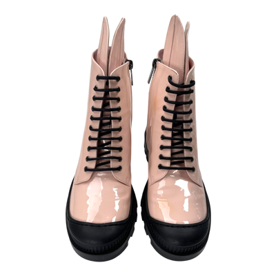Minna Parikka combat boots, pink patent | 38