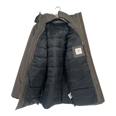 Embassy of Bricks and Logs parka, dark olive | unisex M