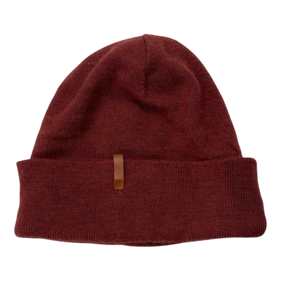 Metsola merino wool beanie, wine | 7-8y