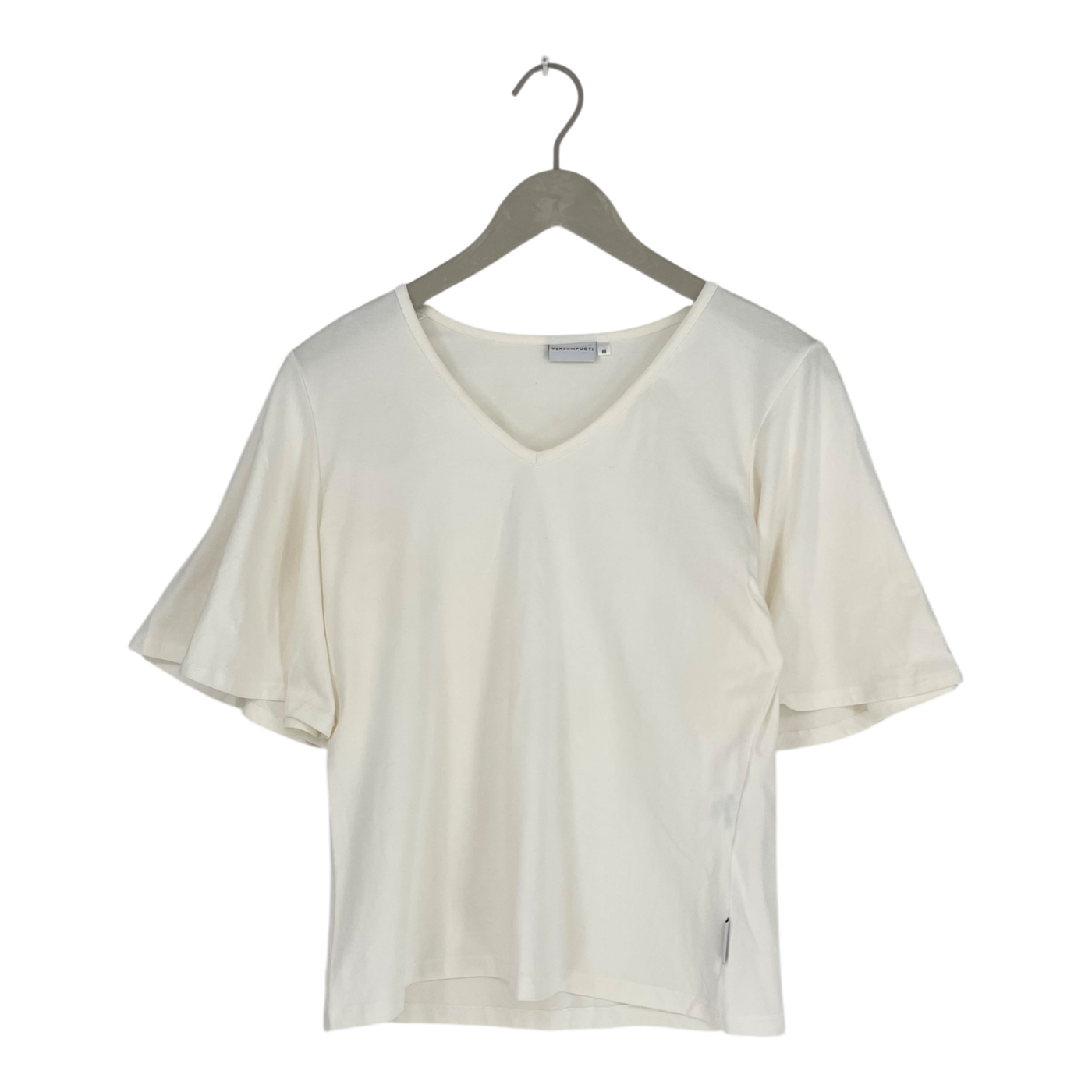 Versonpuoti v-neck t-shirt, white | woman M
