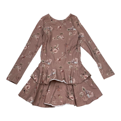 Gugguu frilla dress, flower | 128cm