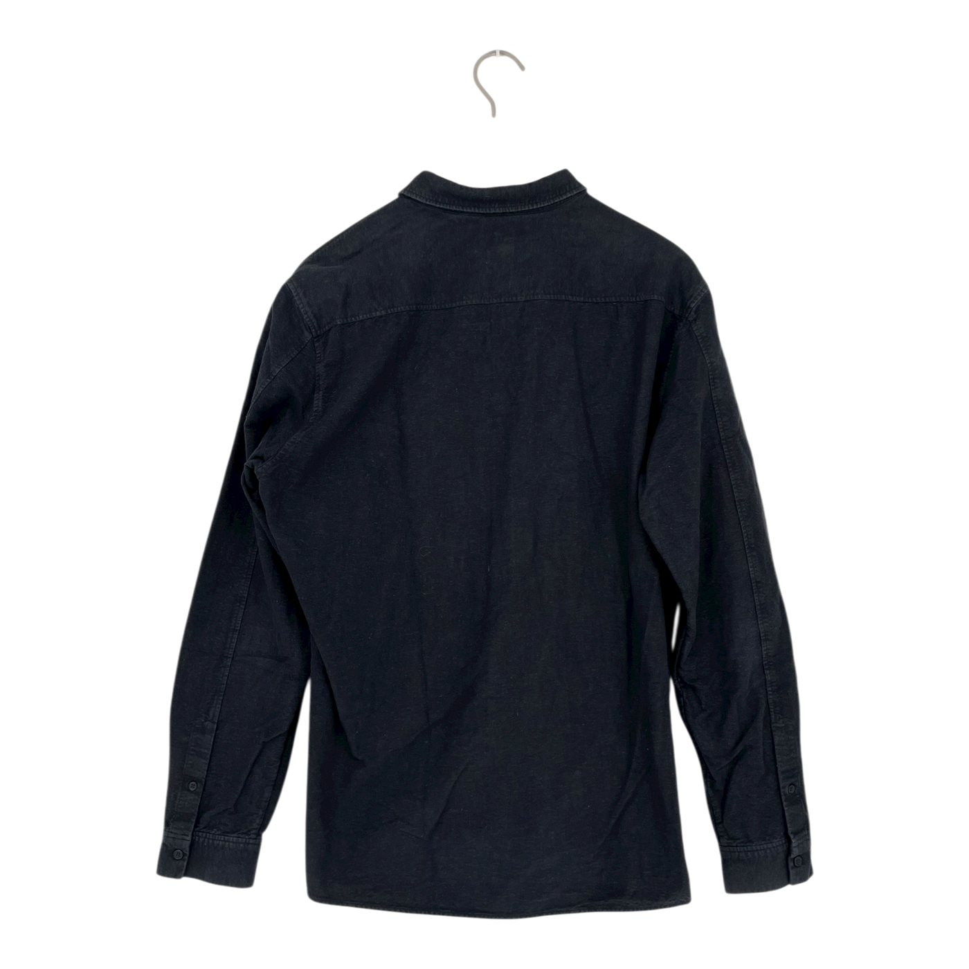 COS soft woven shirt, black | woman XL