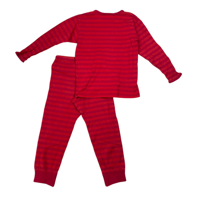 Marimekko striped loungewear, red | 104/110cm