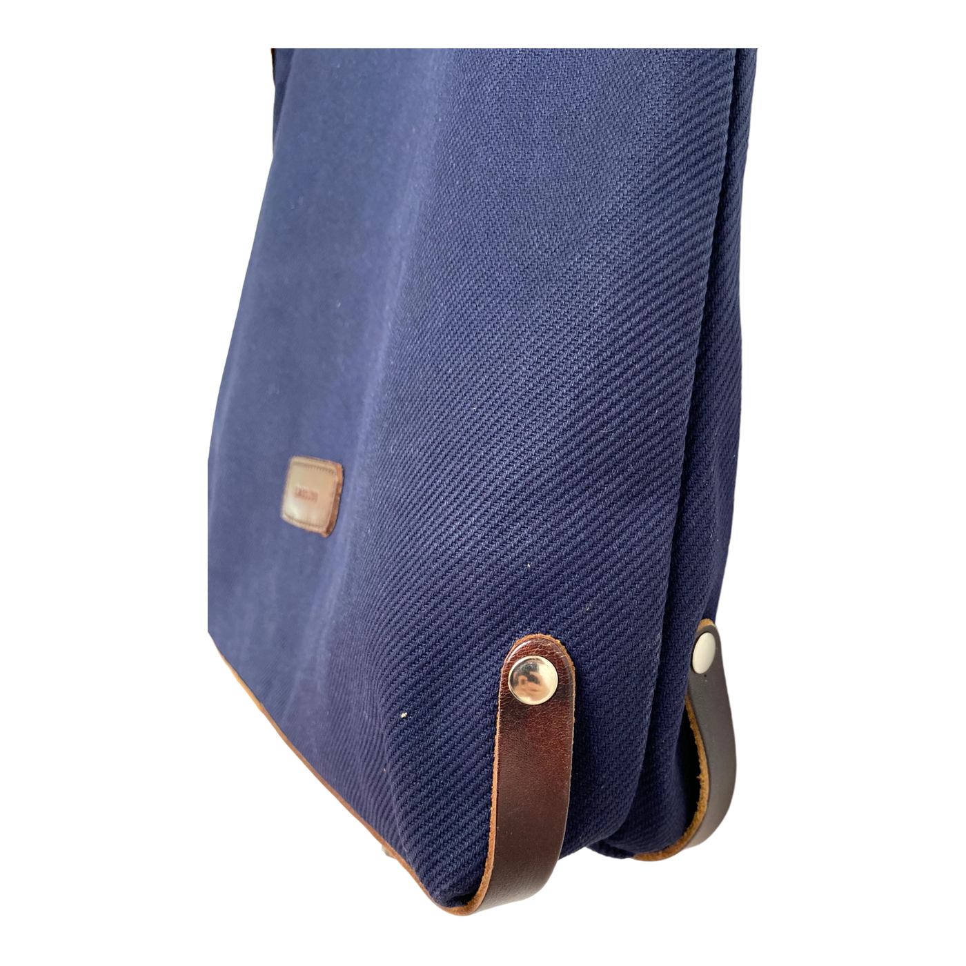 Harold's Bags woven shopper bag, blue/brown