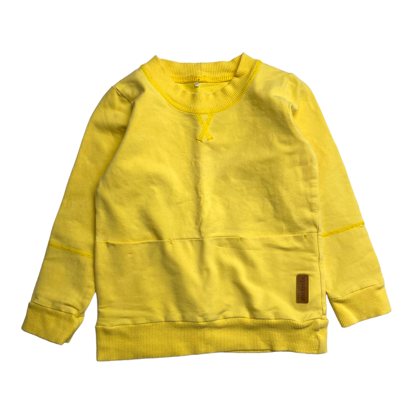 Metsola pocket sweatshirt, yellow | 98/104cm