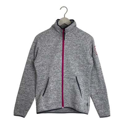 Halti fleece jacket, grey melange | woman 40