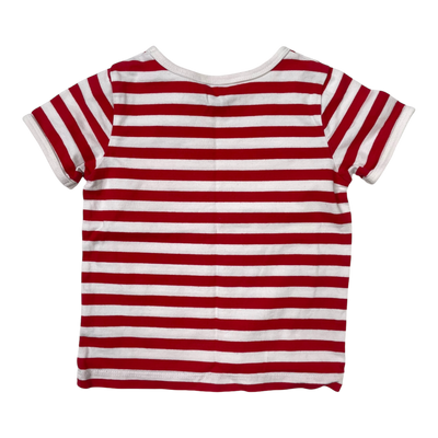 Marimekko stripe t-shirt, red | 92cm