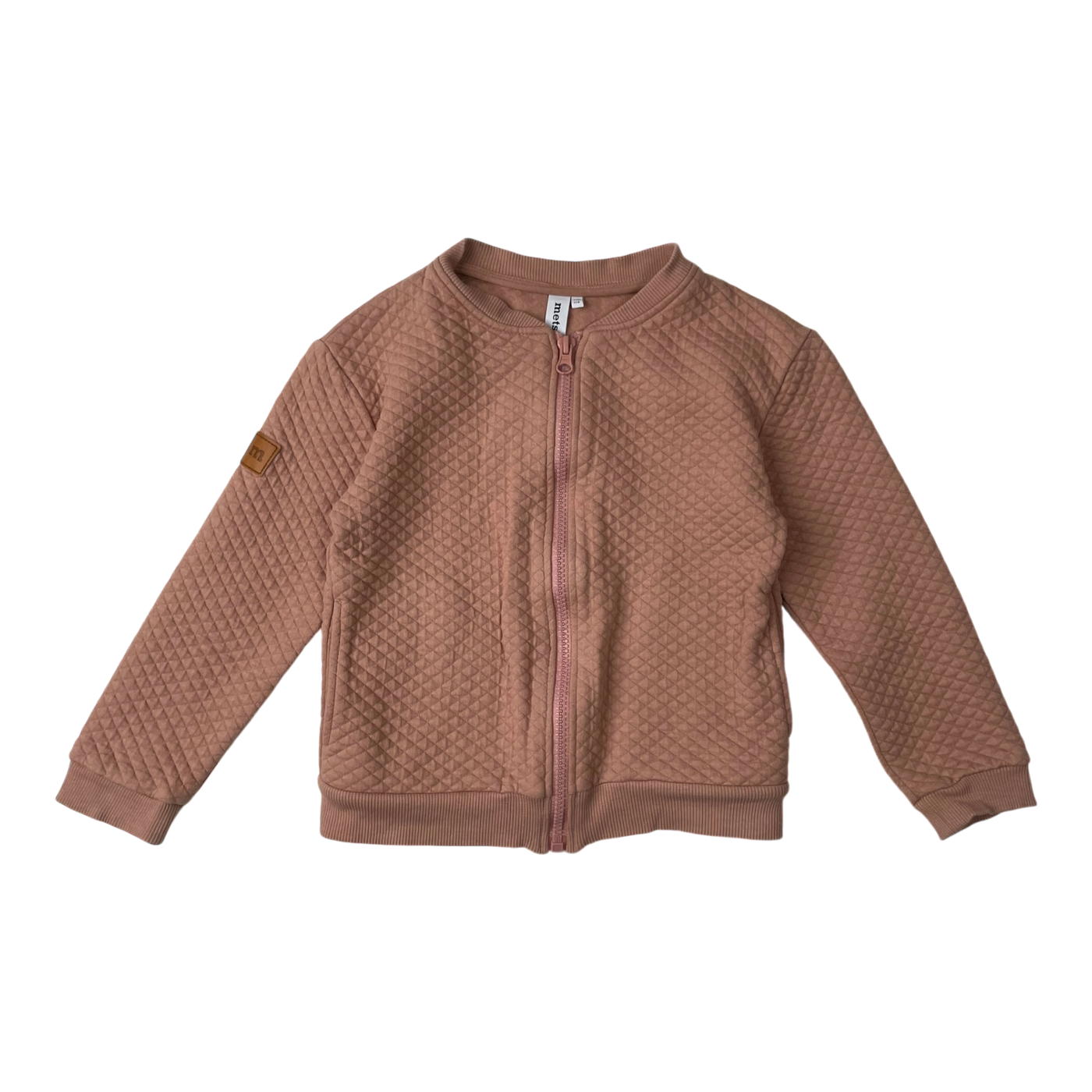 Metsola zip sweat jacket, rose | 110/116cm