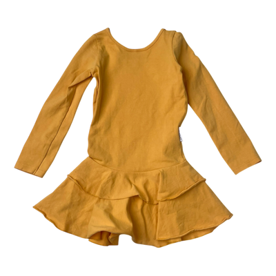 Gugguu frilla dress, amber | 86cm