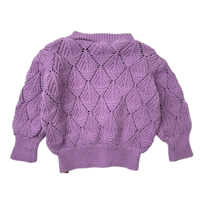 Metsola knitted shirt, purple | 98/104cm