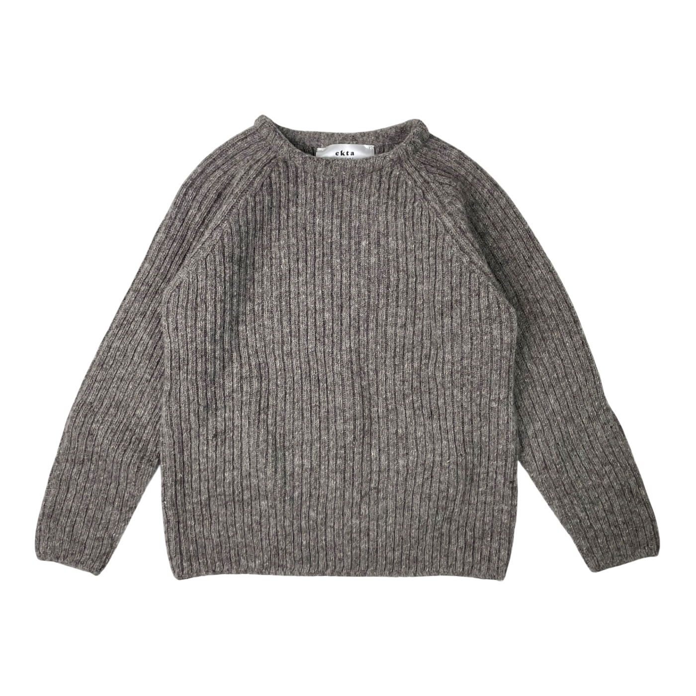 Ekta mikaela wool sweater, grey | 10y