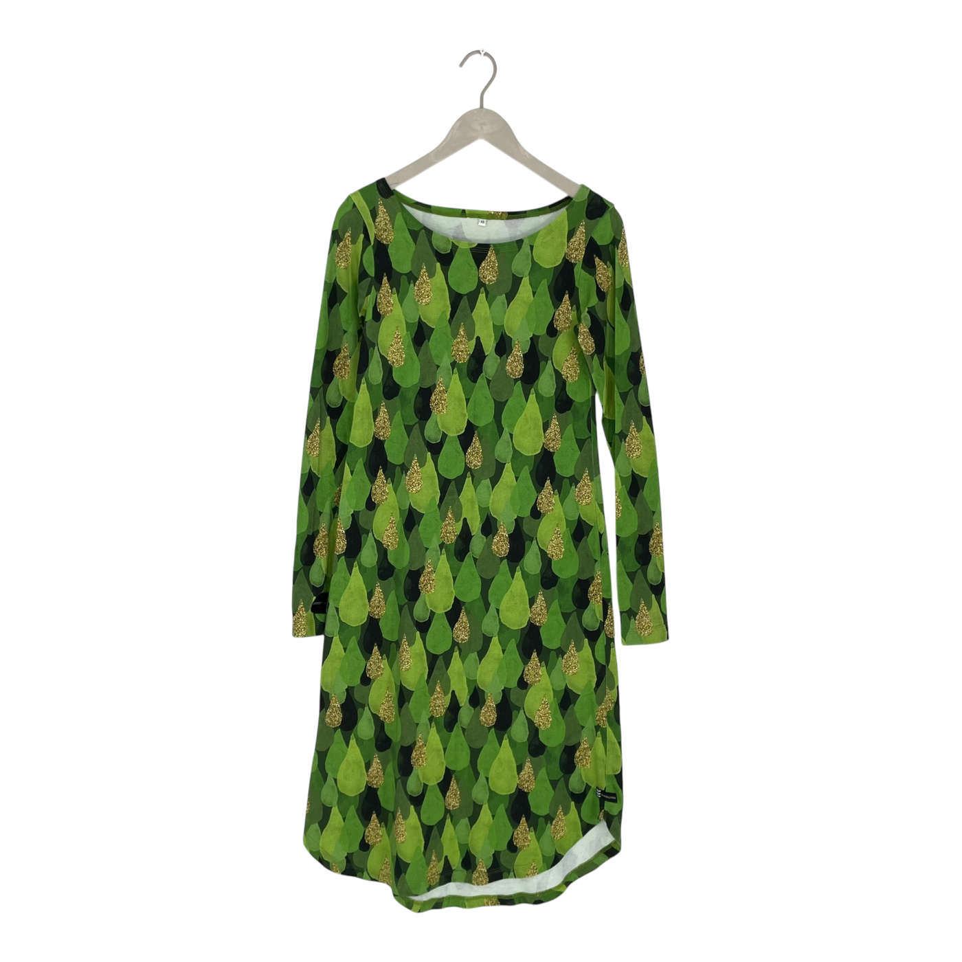 Ommellinen kamoon dress, green drops | woman XS