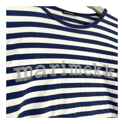 Marimekko stripe shirt, blue | woman XS