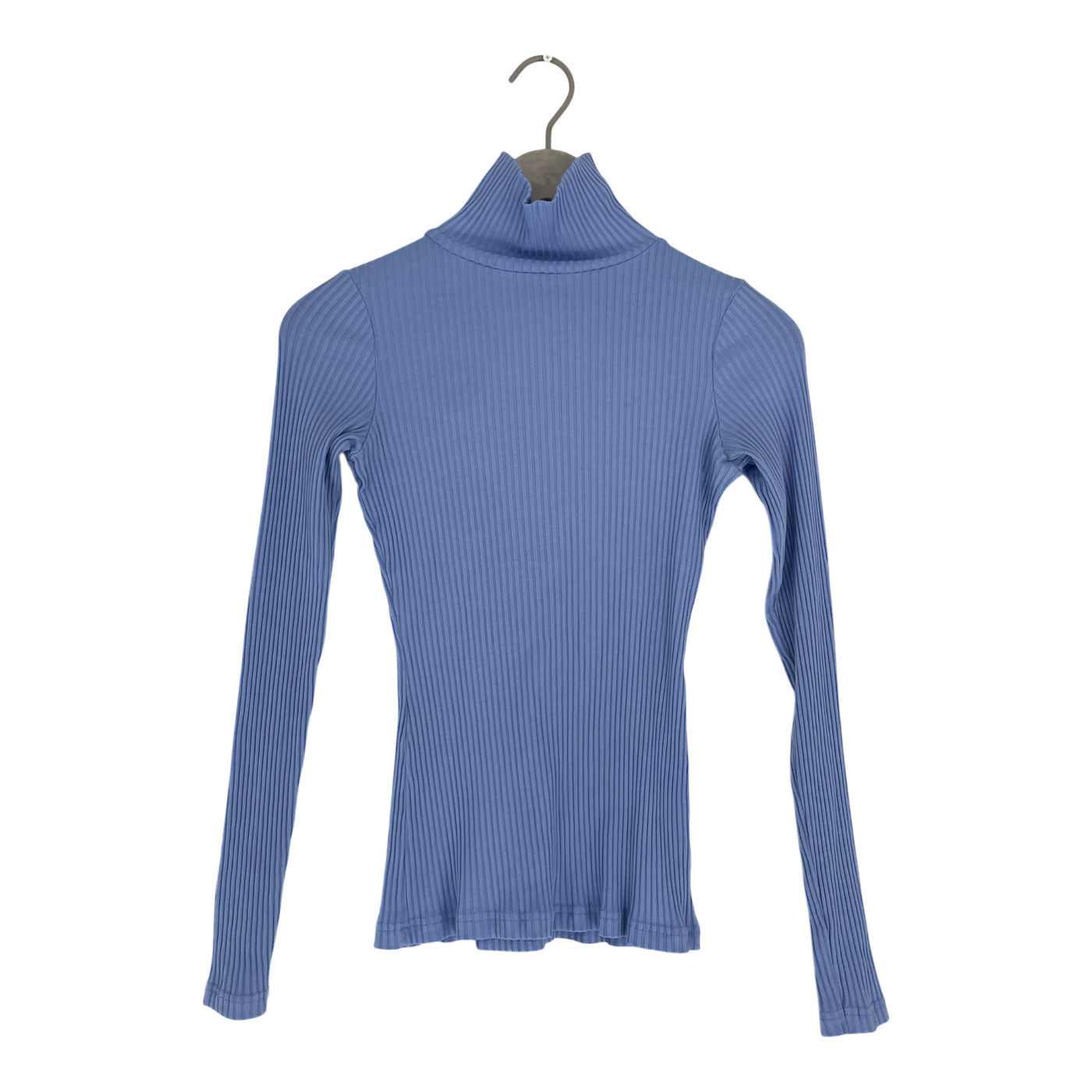 Riva Clothing turtle neck rib knit, light blue | woman XS