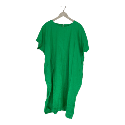 Papu boxy linen dress, green | woman L