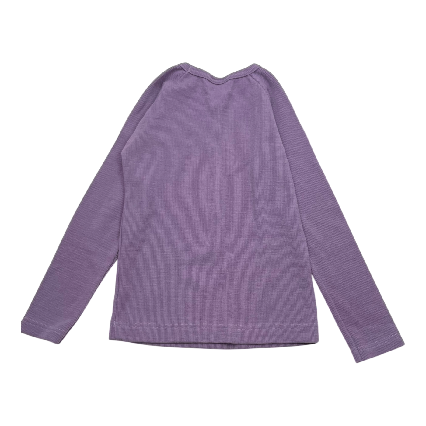 Metsola rib wool shirt, purple | 110cm