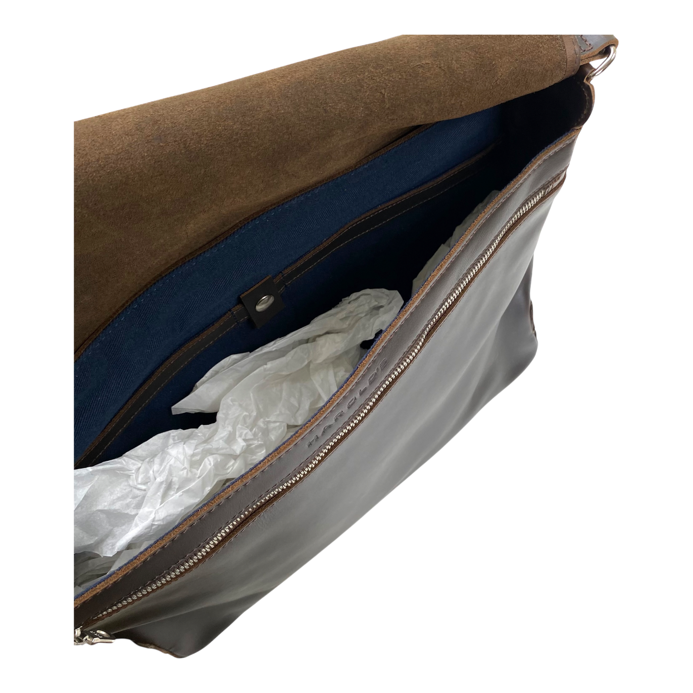 Harold's Bags leather messenger bag large, brown
