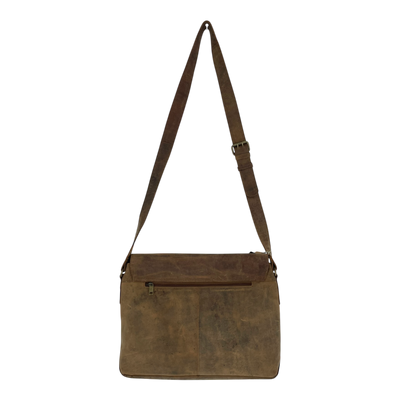Harold's Bags leather business bag, natural brown
