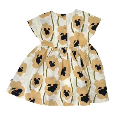 Mainio woven dress, flowers | 110/116cm