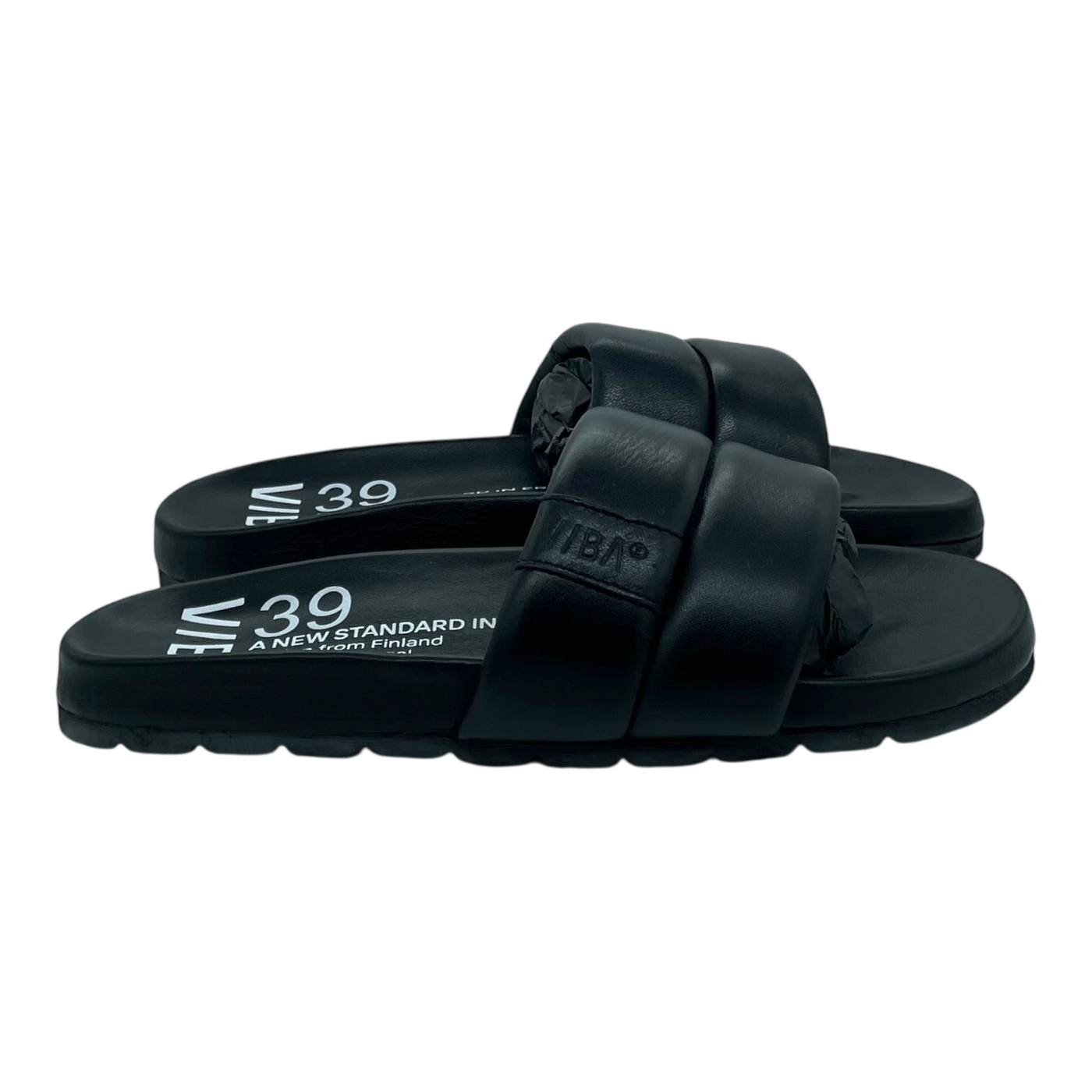 VIBAe Porto leather sandals, preto black | 39