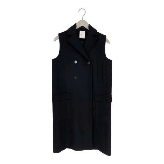 Woodwood long vest, black | woman 36