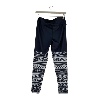Ommellinen sport leggings, leaf stripes | woman L